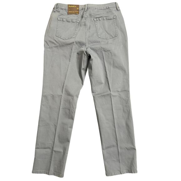 Style & Co Straight Leg Pants Women’s Size 18 Light Blue NWT 29” Inseam - Picture 2 of 6
